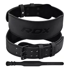 Пояс для тяжелой атлетики RDX 4 кожаный Full Black XL