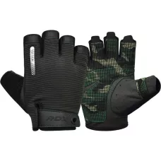Перчатки для фитнеса RDX T2 Half Army Green M