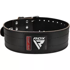 Пояс для пауэрлифтинга RDX кожаный RD1 Black M