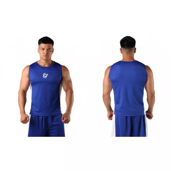 Боксерская майка Round Boxing Classic Blue-XXS