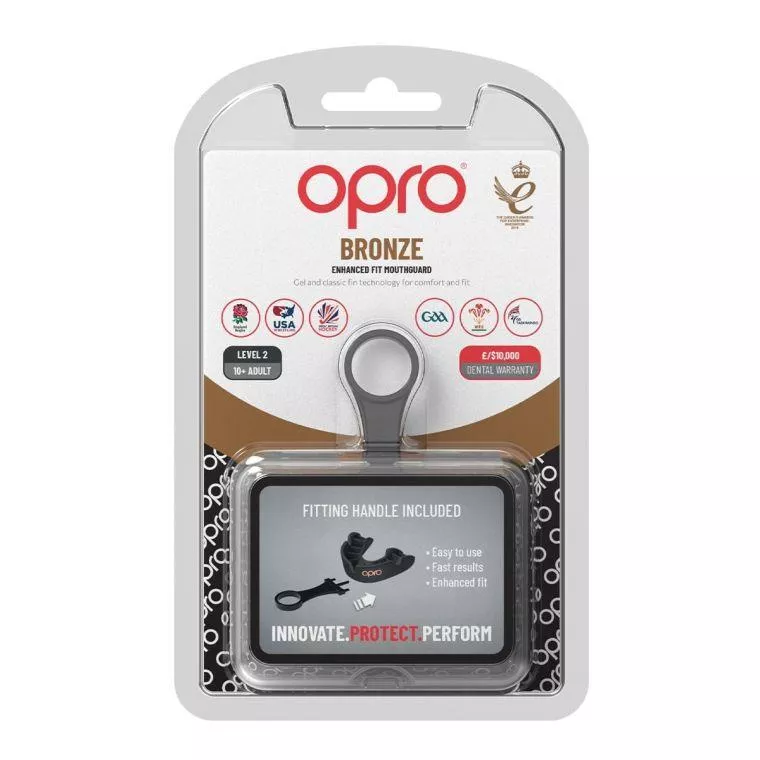 Капа OPRO Bronze White (art.102501004)-взрослая
