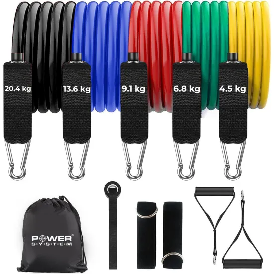 Набор трубчатых эспандеров Power System PS-4099 Total Expander Set 5шт. (до 55 кг.)