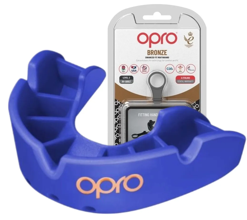 Капа OPRO Bronze Blue-взрослая