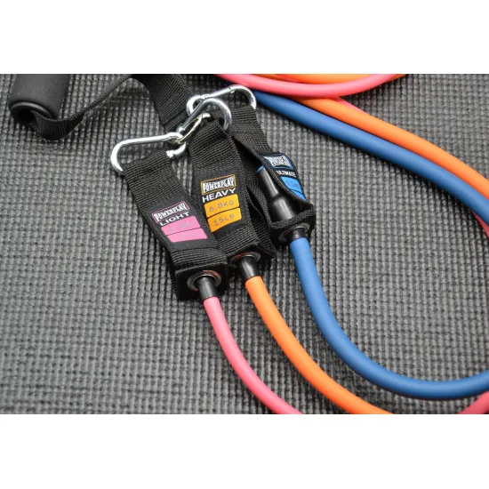 Набір трубчастих еспандерів PowerPlay PP-4101 Expander Tube Set 3шт. (до 18,2 кг.)