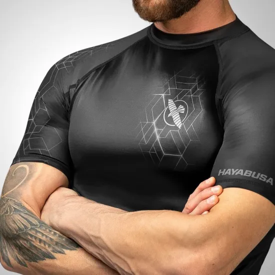 Рашгард Hayabusa Geo Short Sleeve Grey-S