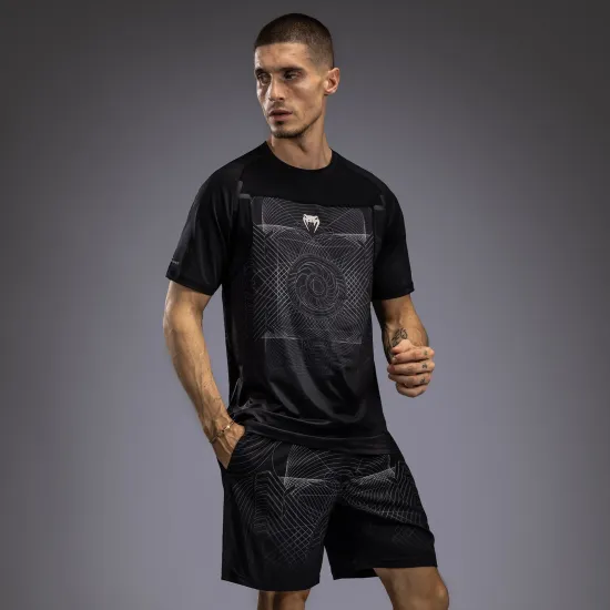 Футболка Venum G-Fit Air Men's Dry-Tech T-Shirt Deep Black/Desert Sand-S