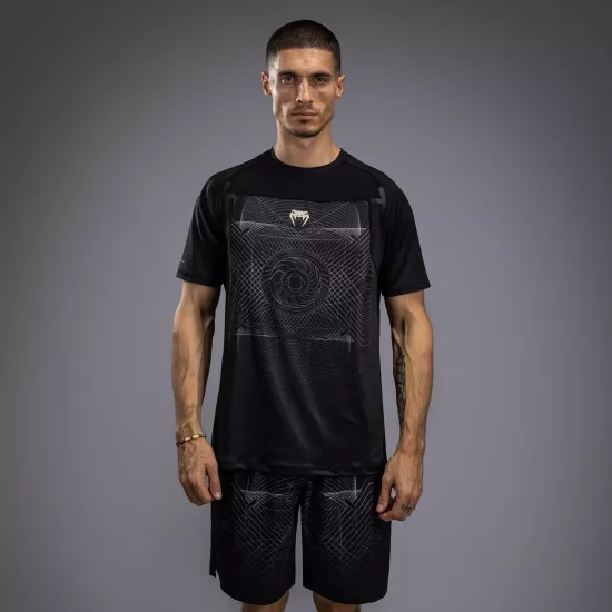 Футболка Venum G-Fit Air Men's Dry-Tech T-Shirt Deep Black/Desert Sand-S