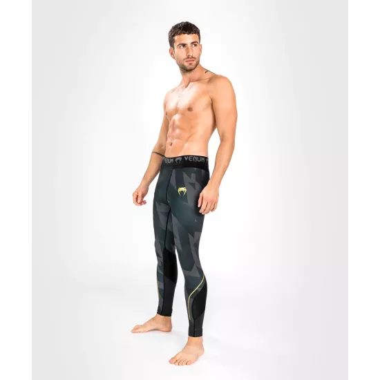 Компрессионные штаны Venum Razor Spats Black/Gold-S