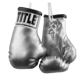 Брелок рукавички боксерські TITLE Mini Boxing Gloves-сірий