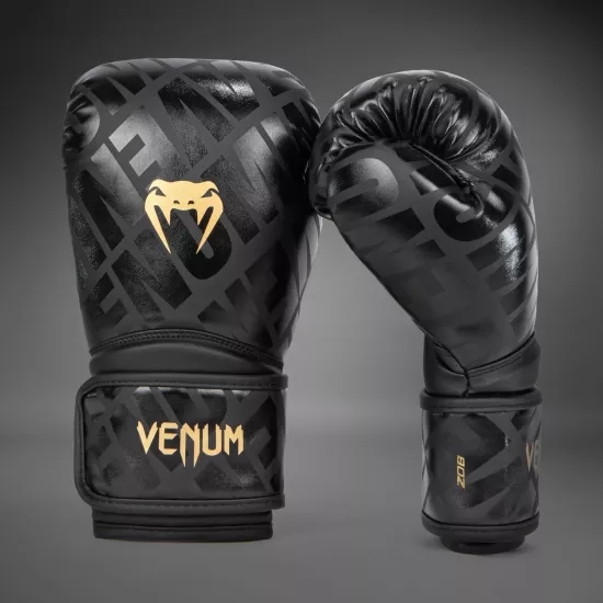 Боксерские перчатки Venum Contender 1.5 XT Black/Gold-10 унций