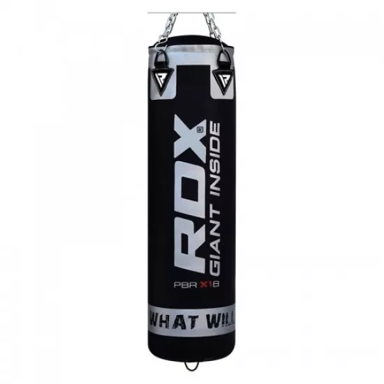 Боксерський мішок RDX Leather Black 1.2 м, 40-50 кг