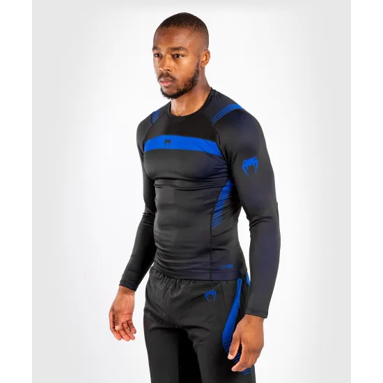Рашгард VENUM NoGi 3.0 Rashguard Long Sleeves Black Blue S