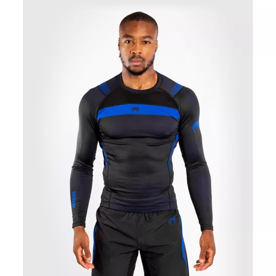 Рашгард VENUM NoGi 3.0 Rashguard Long Sleeves Black Blue S