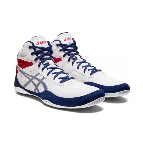 Борцовки ASICS MATFLEX 6 WHITE/DEEP OCEAN-40,5