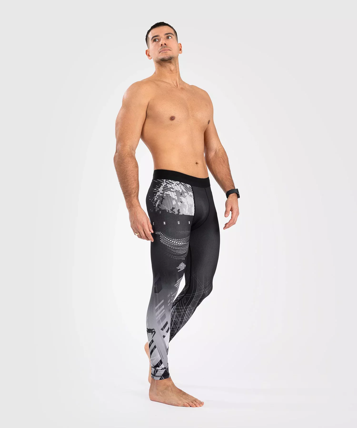 Компресійні штани Venum Gorilla Jungle Spats Black/White-S
