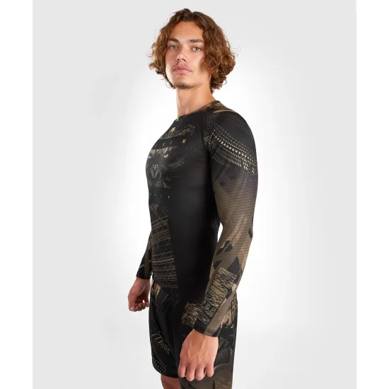 Рашгард Venum Gorilla Jungle Rashguards Long Sleeves Black/Sand-S