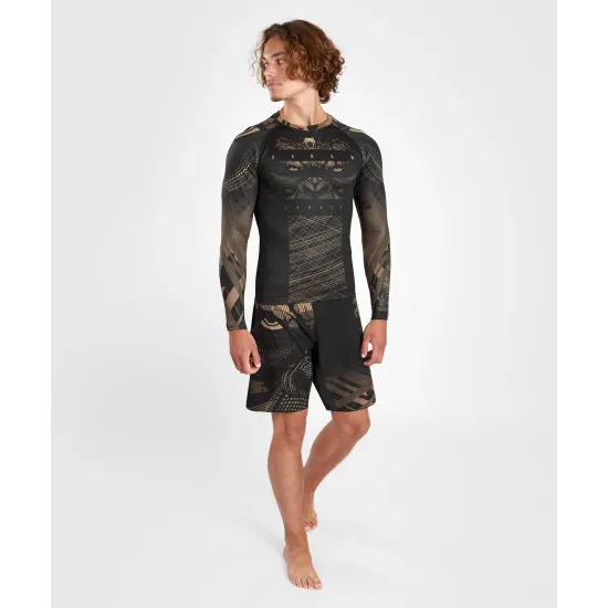 Рашгард Venum Gorilla Jungle Rashguards Long Sleeves Black/Sand-S