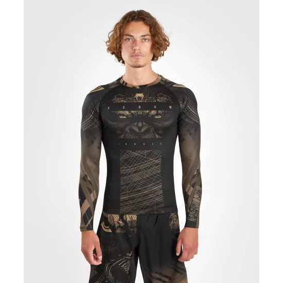Рашгард Venum Gorilla Jungle Rashguards Long Sleeves Black/Sand-S