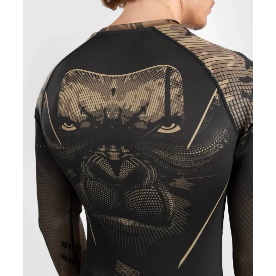 Рашгард Venum Gorilla Jungle Rashguards Long Sleeves Black/Sand-S