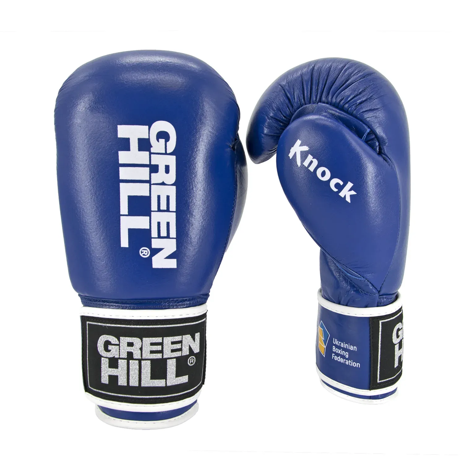 Боксерские перчатки Green Hill KNOCK ФБУ Синие-10