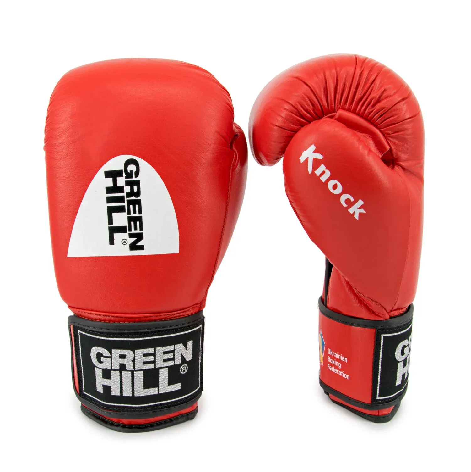 Боксерські рукавички Green Hill KNOCK ФБУ Червоні-10