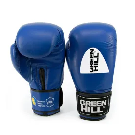 Боксерські рукавички Green Hill KNOCK ФБУ Сині-10