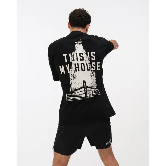 Футболка Boxraw This Is My House Oversized Чорна-S