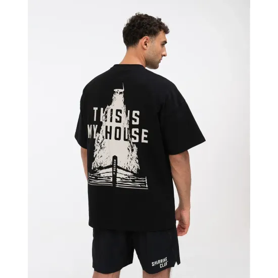 Футболка Boxraw This Is My House Oversized Чорна-S