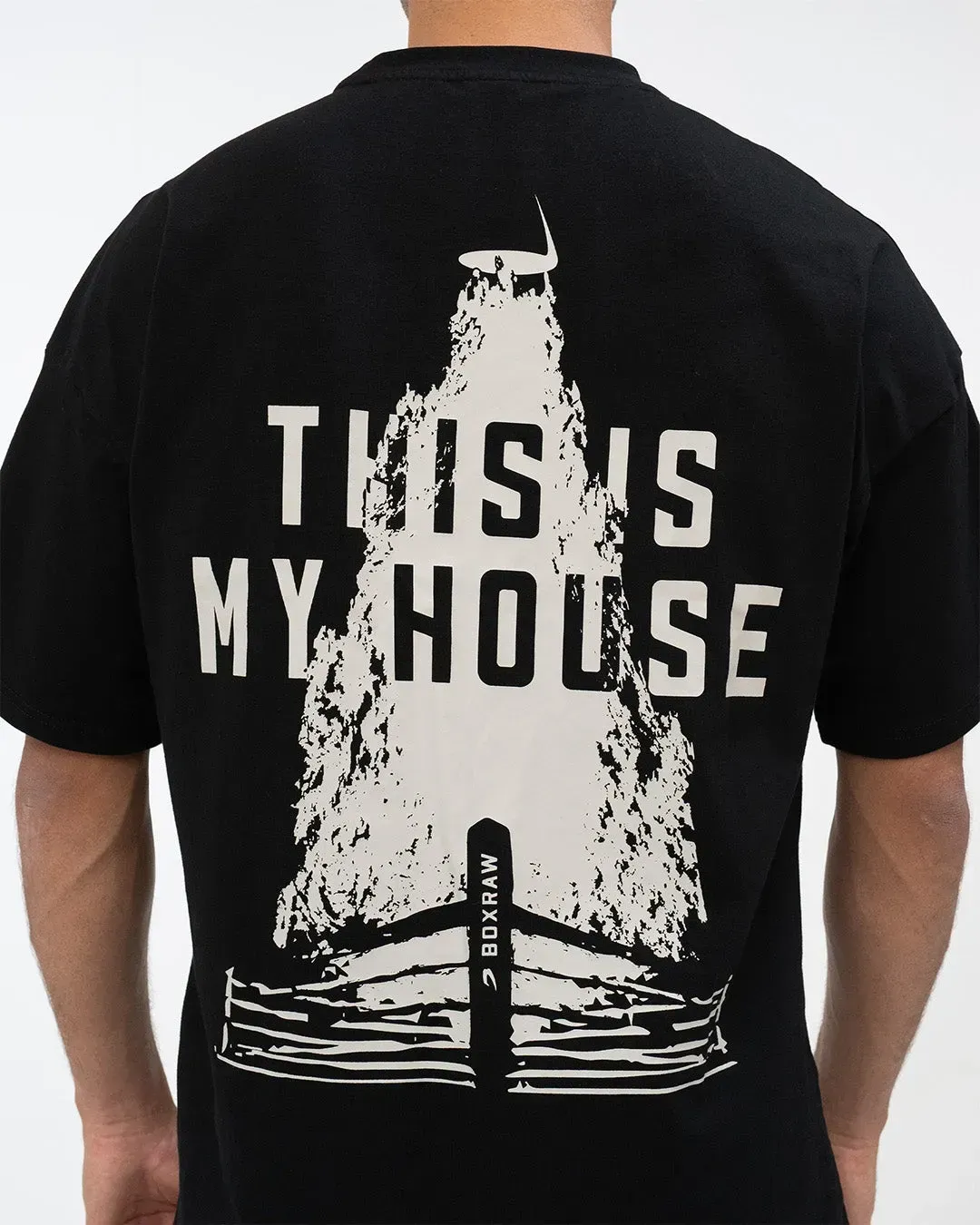 Футболка Boxraw This Is My House Oversized Чорна-S