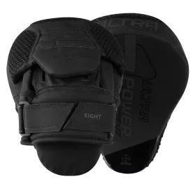 Лапи боксерські PowerPlay 3044 Pro Carbon Ultra Series Чорні PU [пара]