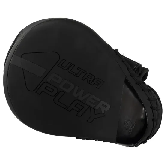 Лапи боксерські PowerPlay 3044 Pro Carbon Ultra Series Чорні PU [пара]