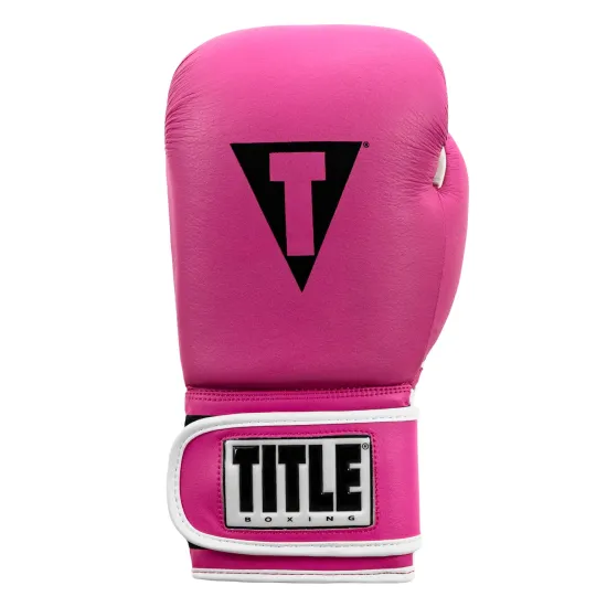 Перчатки для бокса TITLE Pro Style Leather Training Gloves 3.0 Pink-10