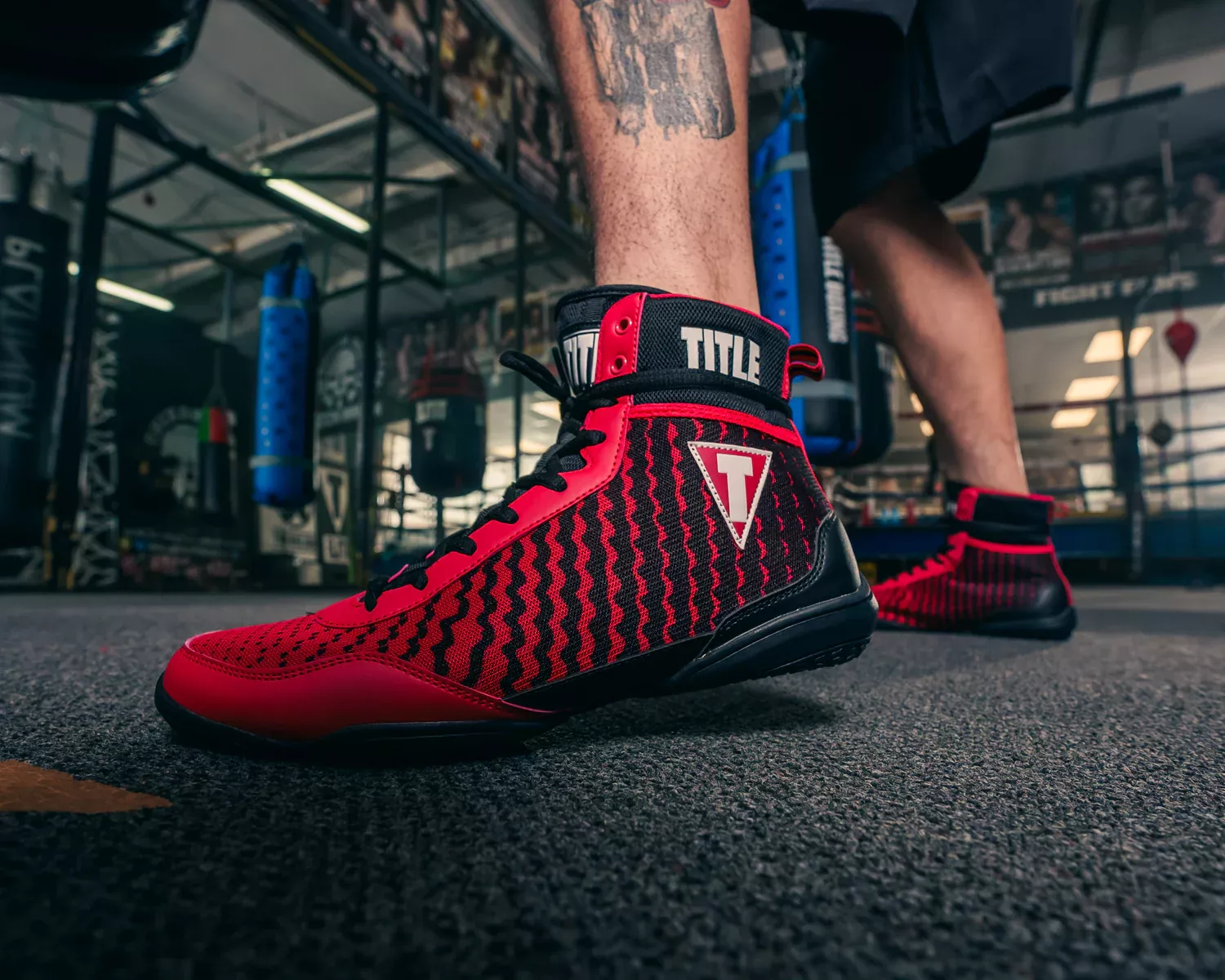 Боксерки TITLE Predator II Boxing Shoes 2.0 Black/Red-40