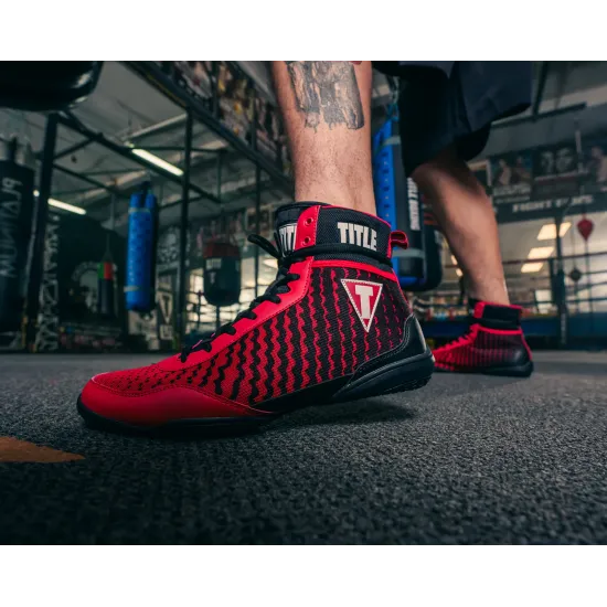 Боксерки TITLE Predator II Boxing Shoes 2.0 Black/Red-40