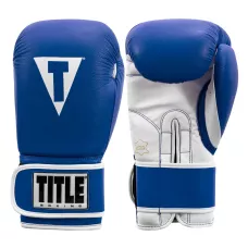 Перчатки для бокса TITLE Pro Style Leather Training Gloves 3.0 Blue-12
