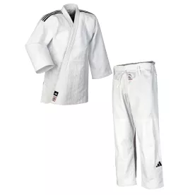Кимоно для дзюдо ADIDAS J-IJF-2 Champion III с лицензией IJF белый/черные полосы-150