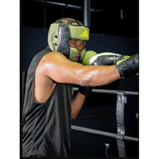 Шолом боксерський ADIDAS X ANDERSON SILVA 50 Green-M