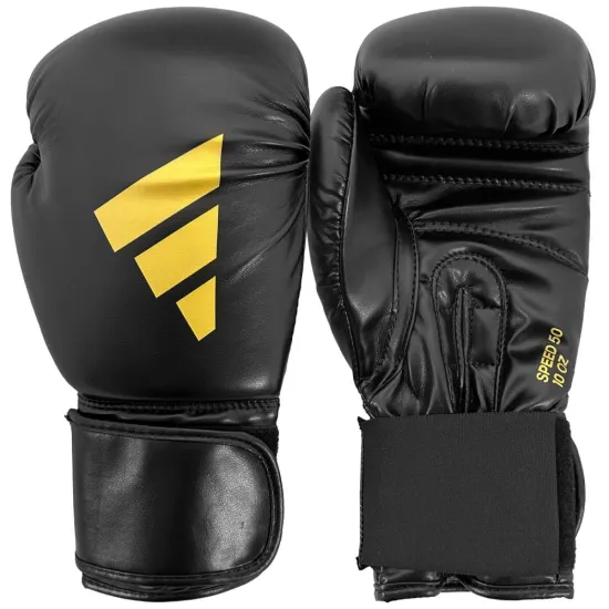 Боксерские перчатки Adidas Speed 50 Black-10 унций