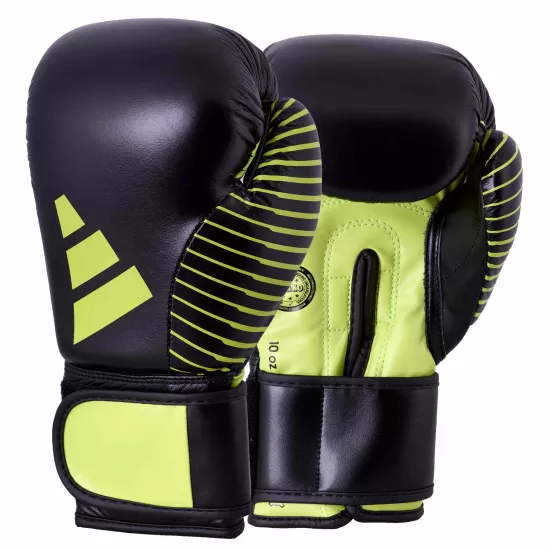 Перчатки Adidas Wako Черно/зеленый-10 унций