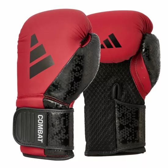 Боксерські рукавички Adidas Combat 50 Червоно/чорні-10 унцій