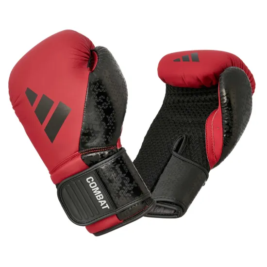 Боксерські рукавички Adidas Combat 50 Червоно/чорні-10 унцій