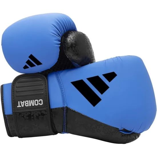 Боксерські рукавички Adidas Combat 50 Синьо/чорні-10 унцій