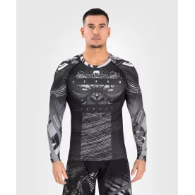 Рашгард Venum Gorilla Jungle Rashguards Long Sleeves Black/White-S