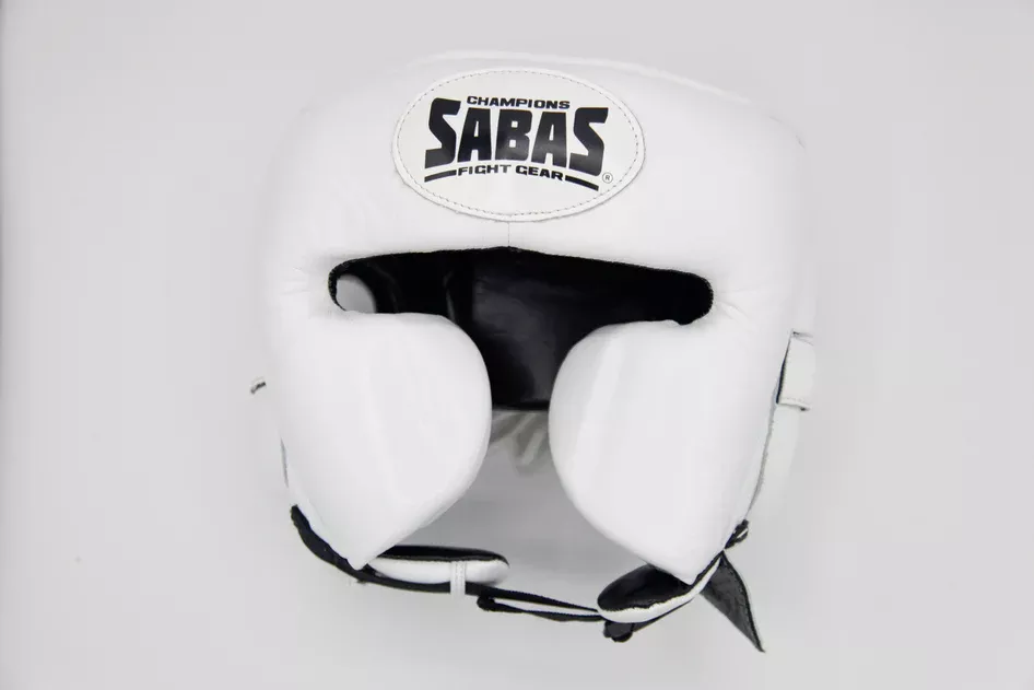 Боксерский шлем Sabas ProSeries Headgear White-S/M