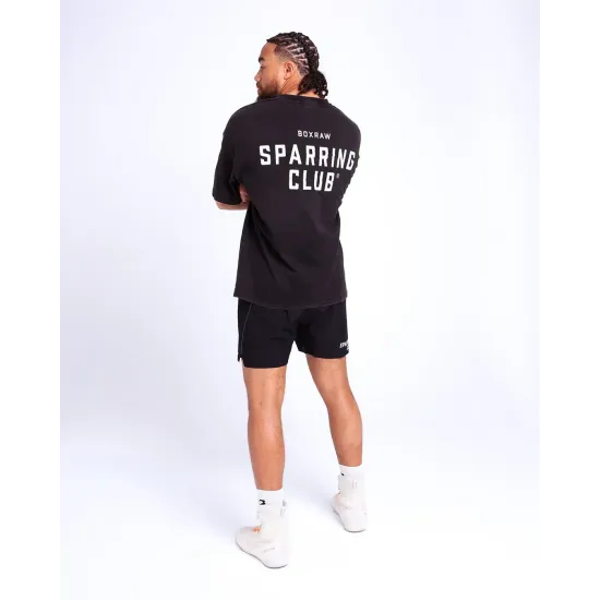 Футболка Boxraw Sparring Club Oversized Чорна-S