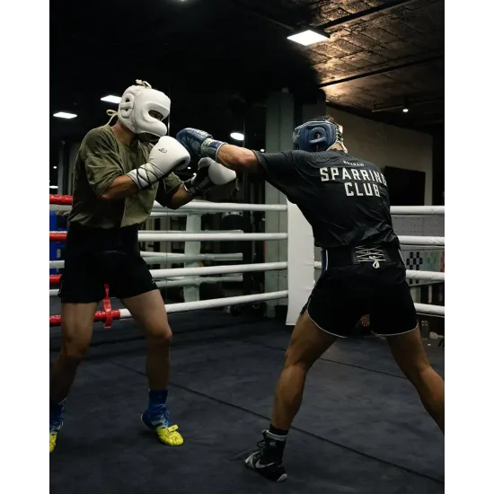 Футболка Boxraw Sparring Club Oversized Чорна-S