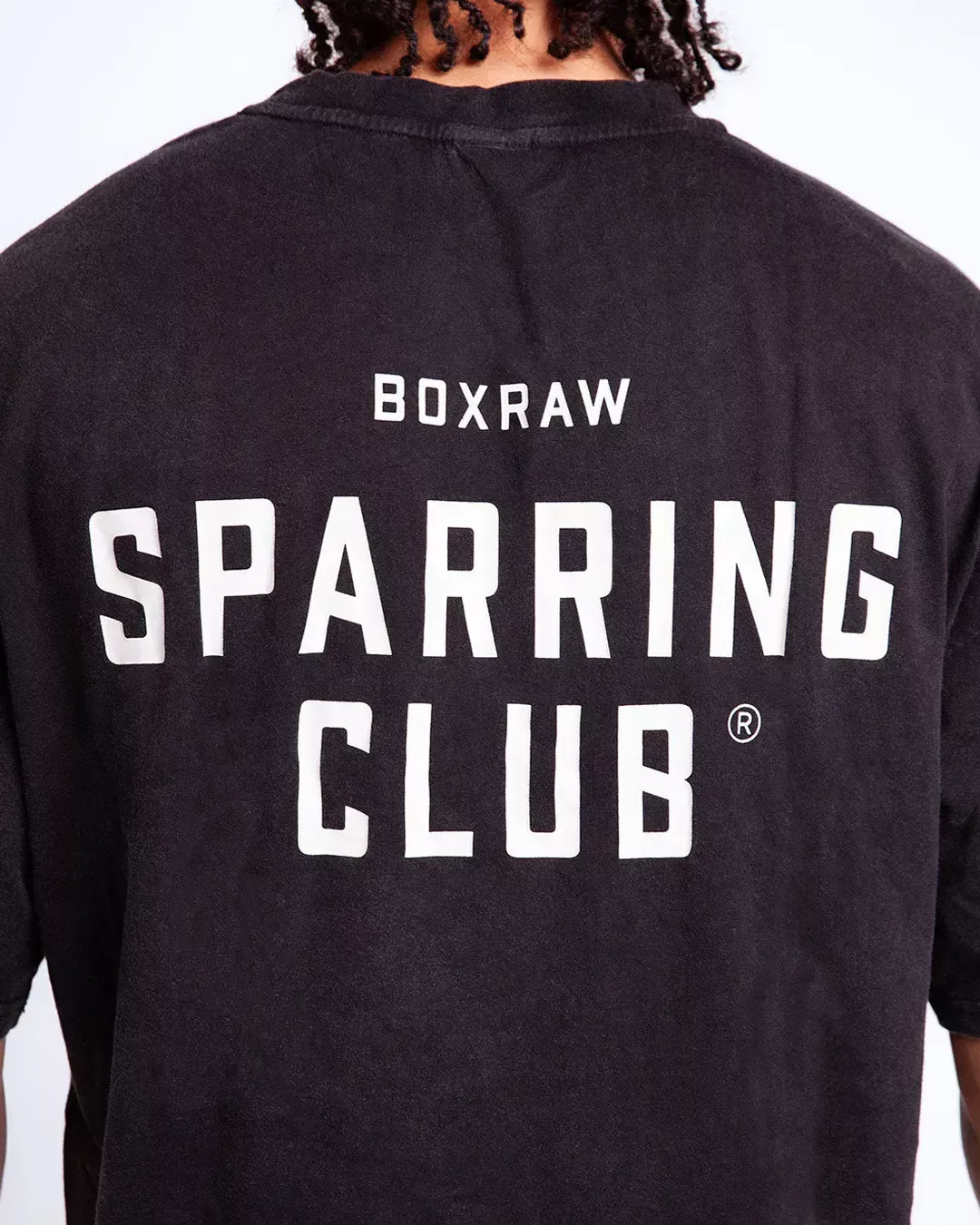 Футболка Boxraw Sparring Club Oversized Черная-S