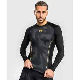 Рашгард Venum Razor Rashguard Long Sleeves Black/Gold-S