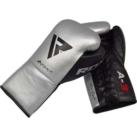 Рукавички боксерські RDX Leather Pro A3 Silver 10 ун.
