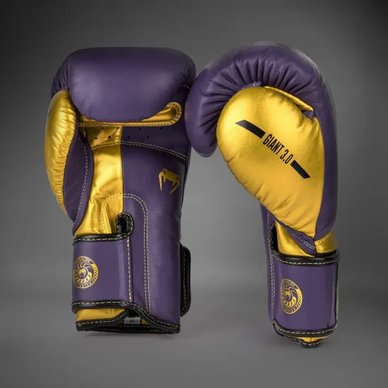 Боксерские перчатки Venum Giant 3.0 Boxing Gloves Dark Purple/Gold-10